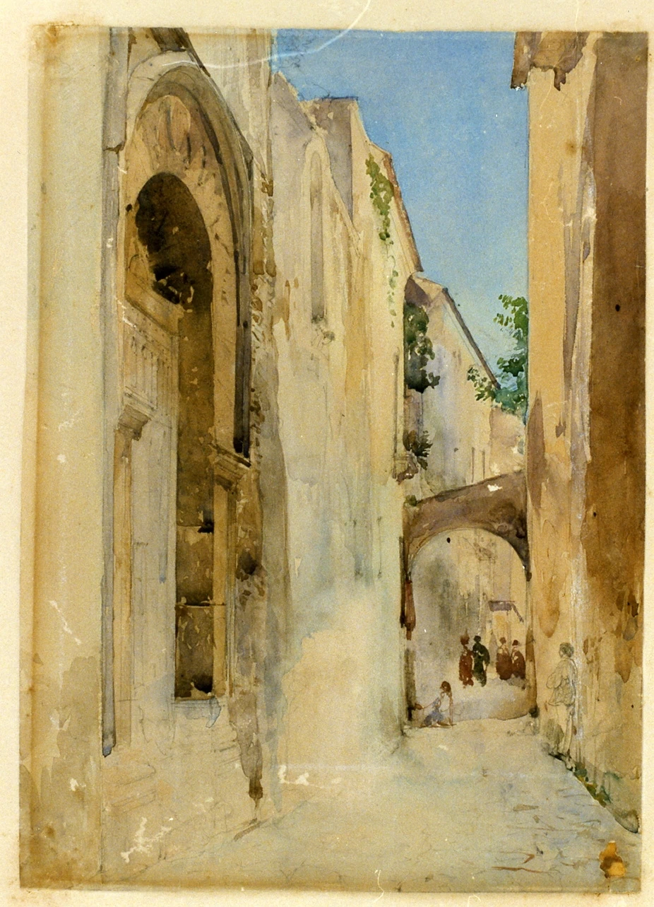 Strada di paese - Museo Nazionale di san Martino, Napoli